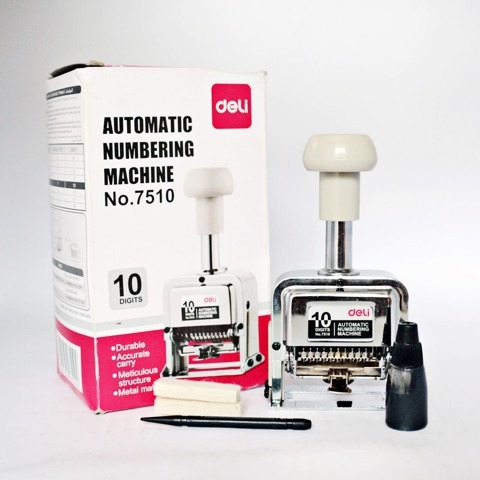 Máy đóng 10 số Deli 7510