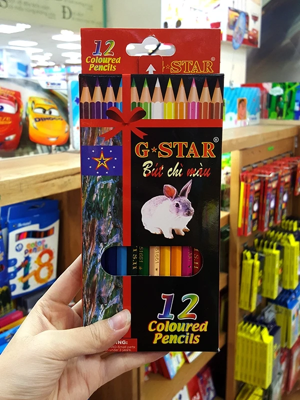 Viết chì 12 màu dài Gstar