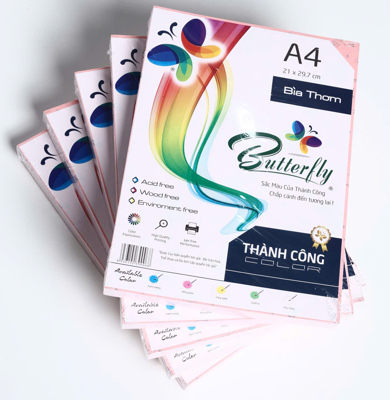 Bìa Thơm A4 Dày ĐL 160gsm Xấp 100 Tờ – Giấy bìa cao cấp cho hồ sơ và in ấn