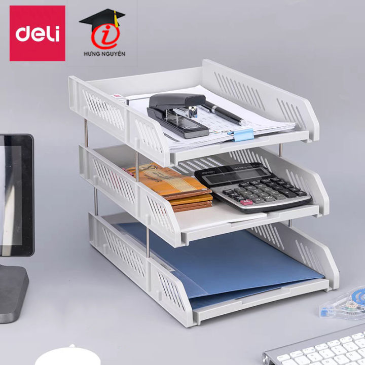9217_Giá tài liệu 3 ngăn Deli