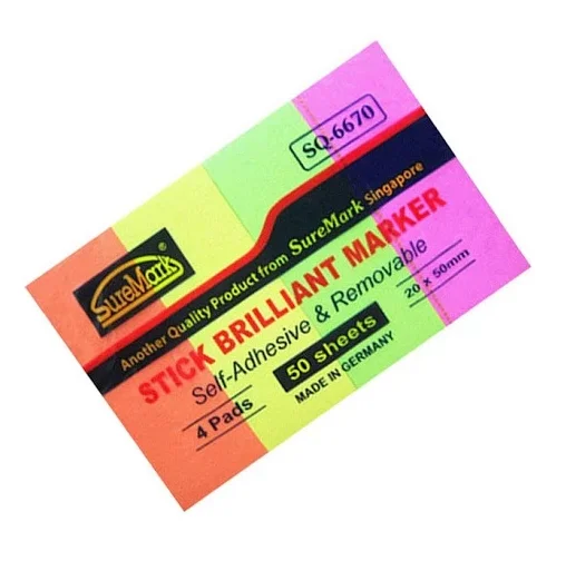 Giấy note 4 màu Suremark SQ 6670