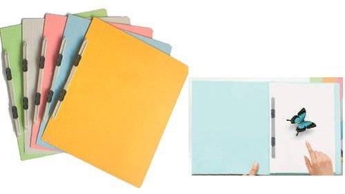 Bìa hồ sơ giấy có kẹp A4-S 021N - Bìa acco giấy Plus