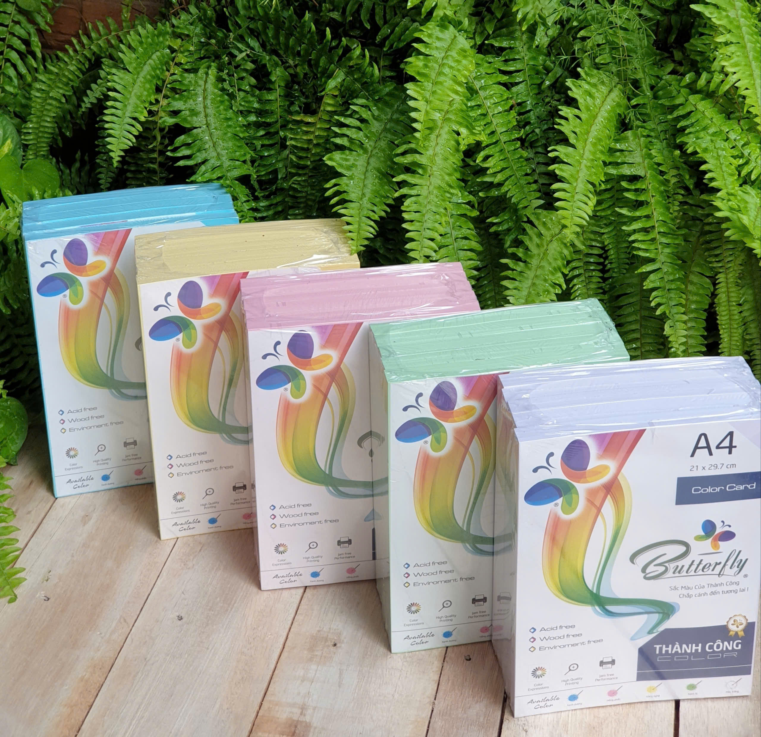 Bìa Thái, Bìa Fo Màu Khổ A4 ĐL 70gsm, 80gsm Đủ Màu Xấp 500 tờ – Giấy bìa màu cho văn phòng và học tập