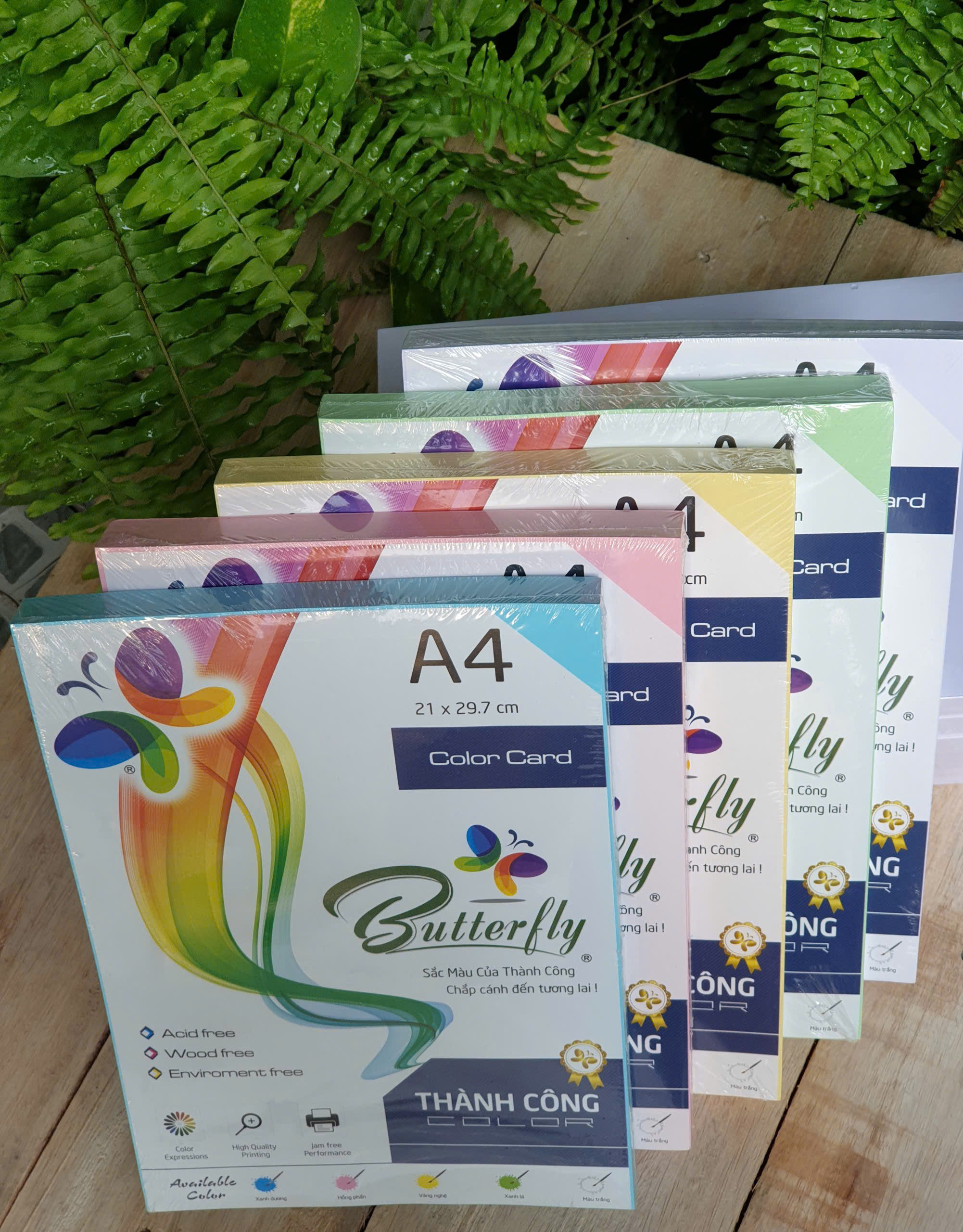 Bìa Thái, Bìa Fo Màu Khổ A4 ĐL 70gsm, 80gsm Đủ Màu Xấp 500 tờ – Giấy bìa màu cho văn phòng và học tập