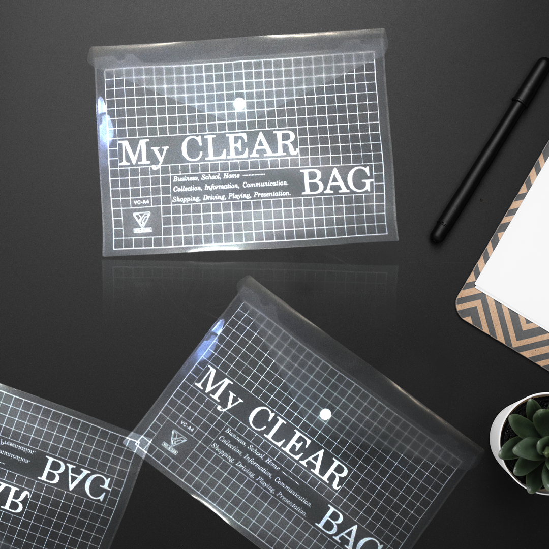 Bìa 1 nút My Clear A4 VC Xấp/12 cái (T/1.200)