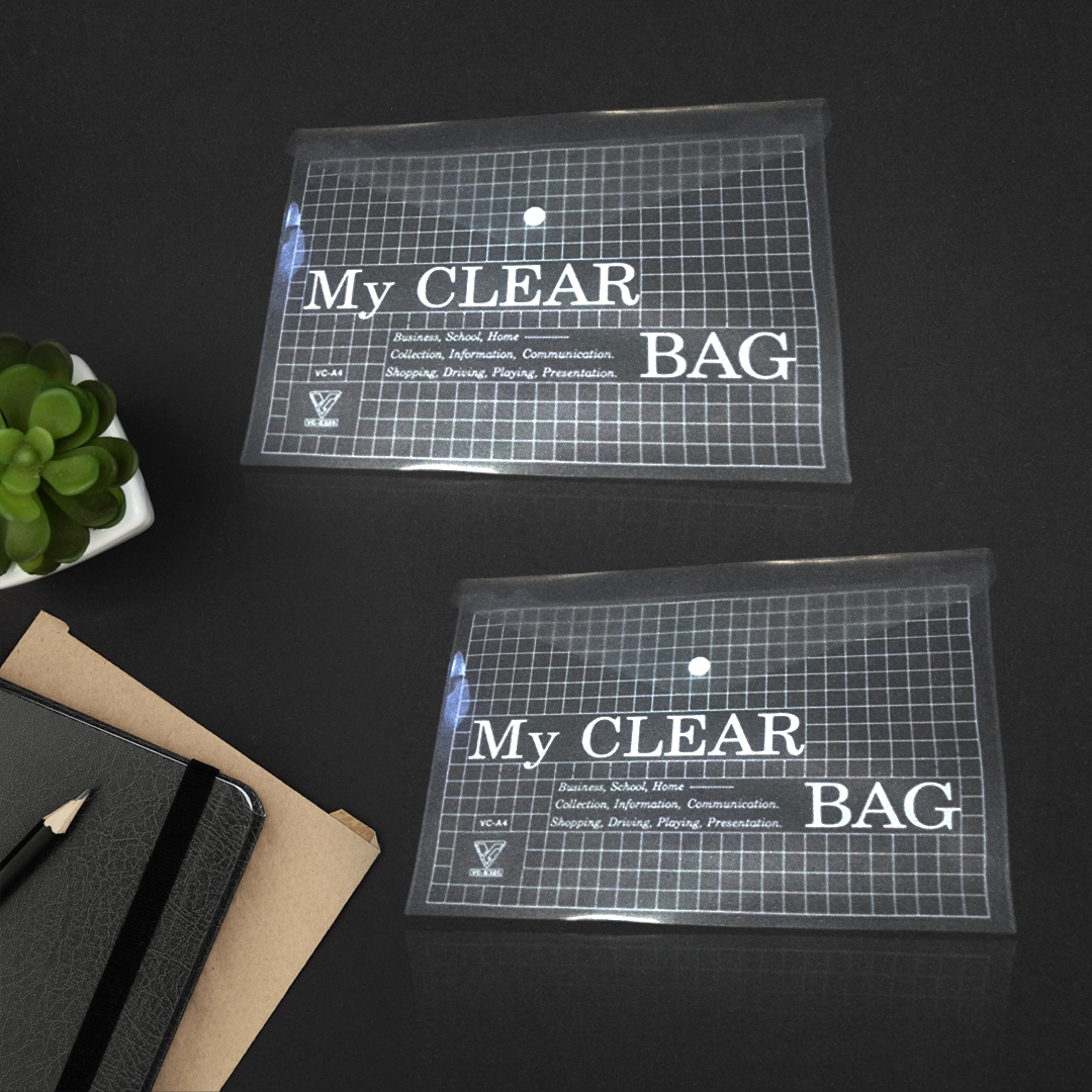 Bìa 1 nút My Clear A4 VC Xấp/12 cái (T/1.200)