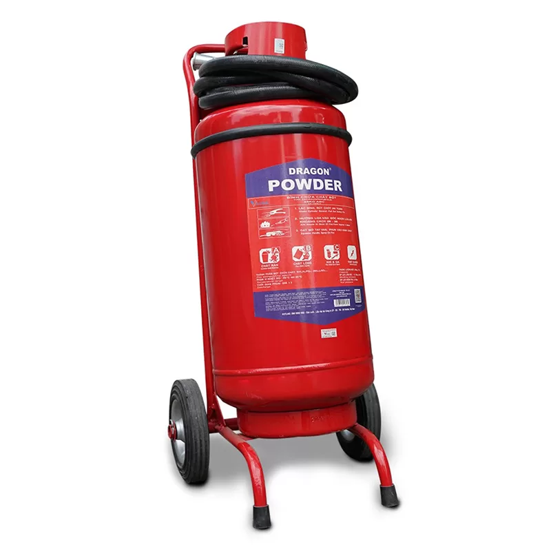 Bình chữa cháy xe đẩy DRAGON loại bột ABC 35kg