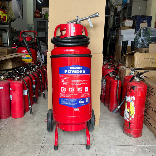 Bình chữa cháy xe đẩy DRAGON loại bột ABC 35kg