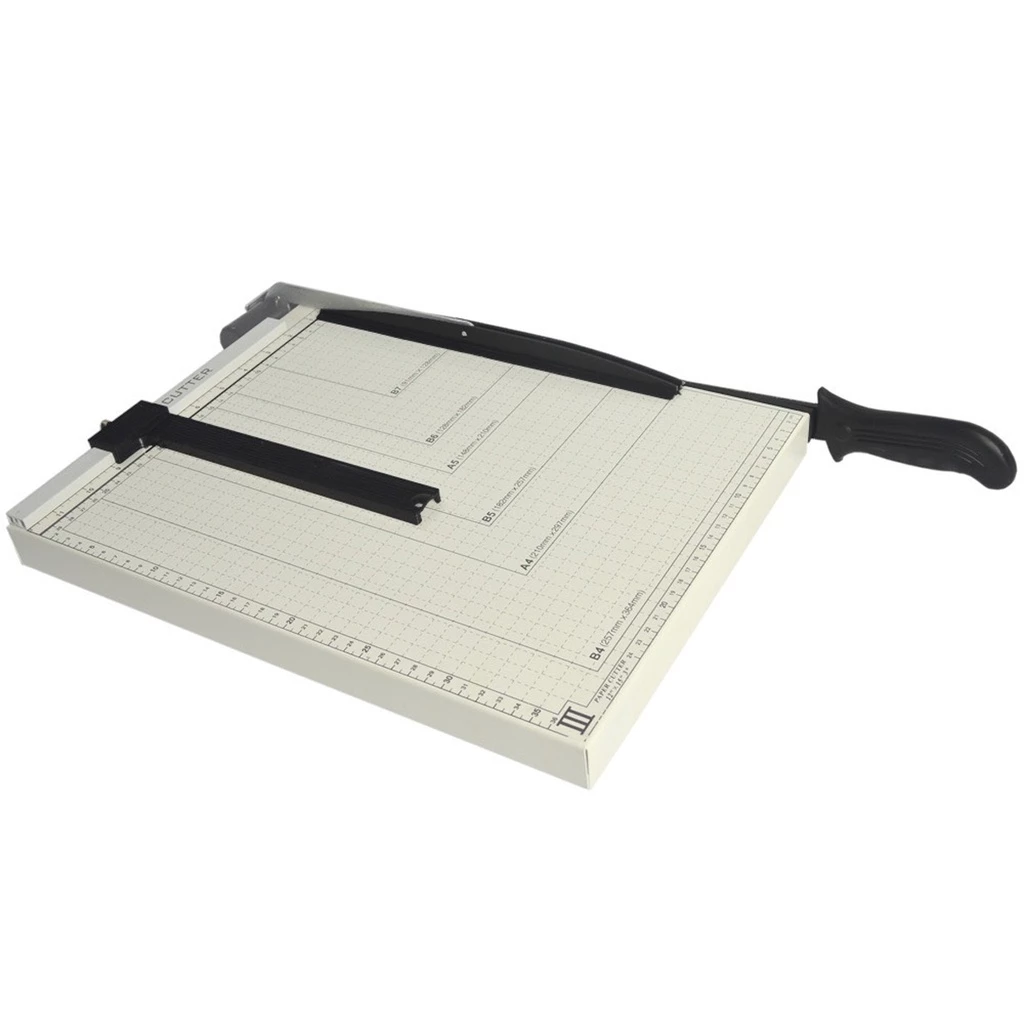 Bàn cắt giấy sắt A4 có thước + thanh chặn GL