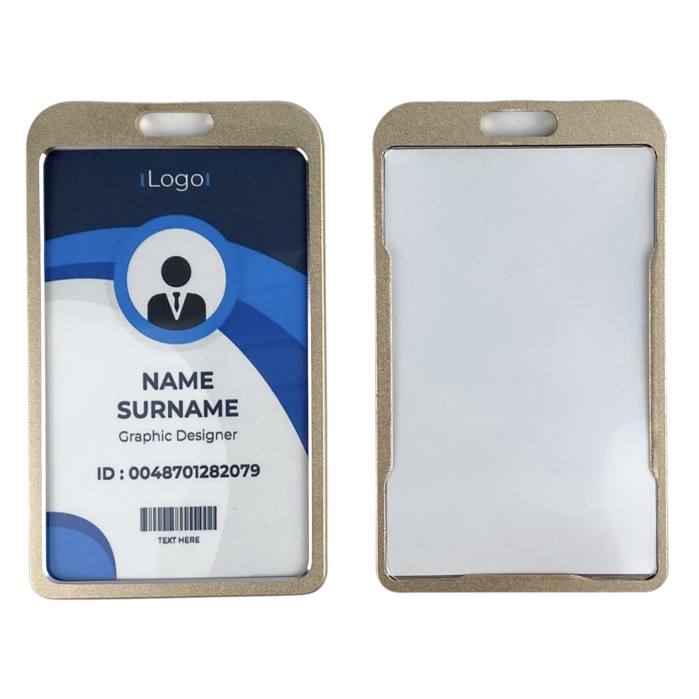 Bao đựng thẻ nhôm LCX3 5.4x8.5cm 2 mặt đứng