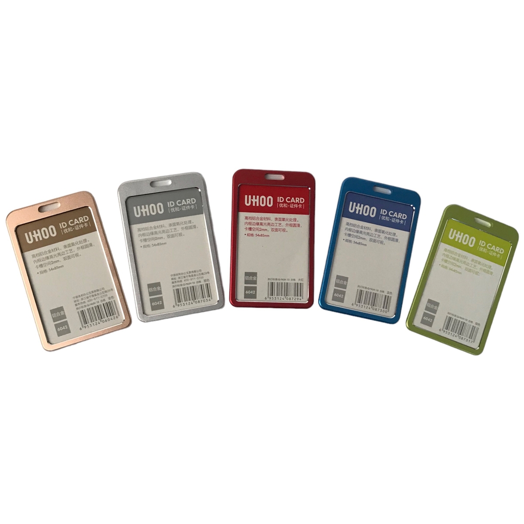 Bao đựng thẻ nhôm Uhoo 6042 5.4x8.5cm 2 mặt đứng đồng