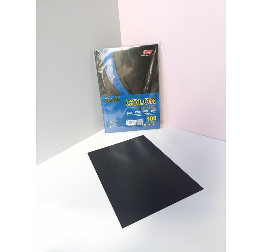 Bìa A4 Màu Đặc Biệt Đen 8178 180gsm – Giấy bìa đen cao cấp cho in ấn và thiết kế