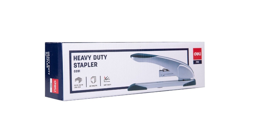 Bấm kim trung 60 tờ Deli 391 (23/6)