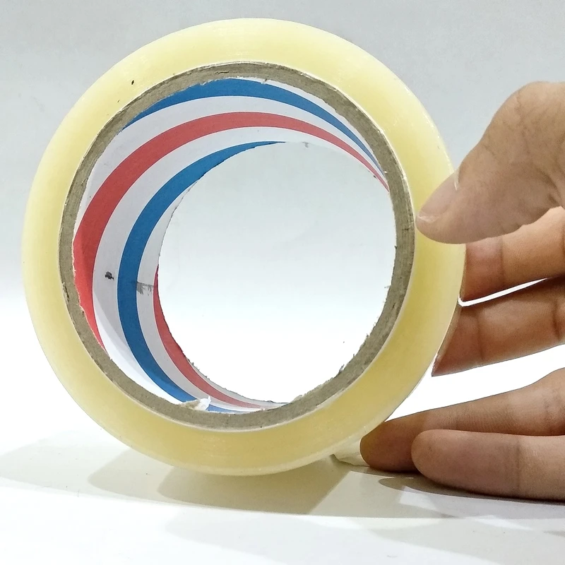 Băng keo 70mm 1.1kg - trong, đục (cây/4 cuộn - B/18)