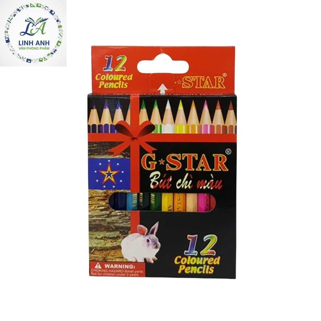 Viết chì 12 màu ngắn Gstar