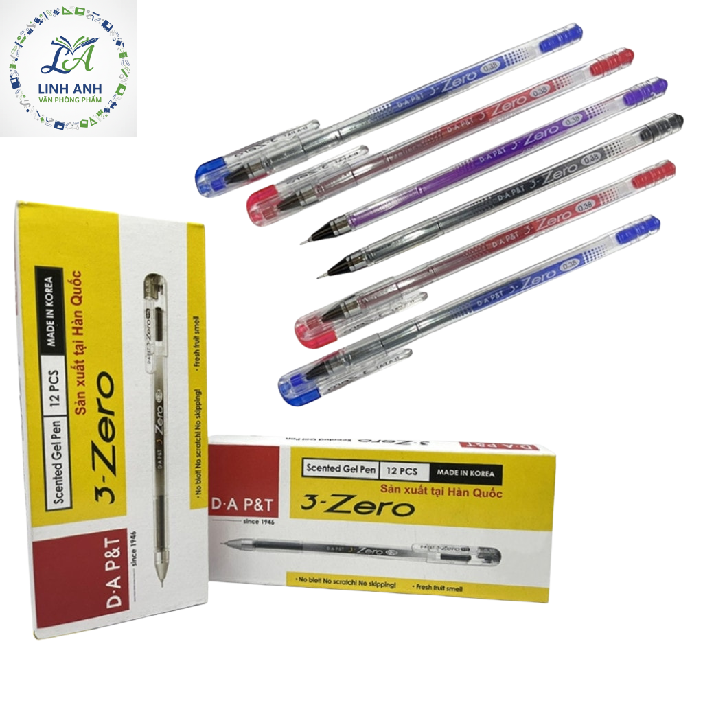 Viết Nước 3 Zero 0.38mm Đông A (h/12)