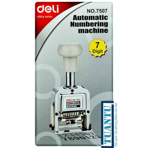 Máy đóng 7 số Deli 7507