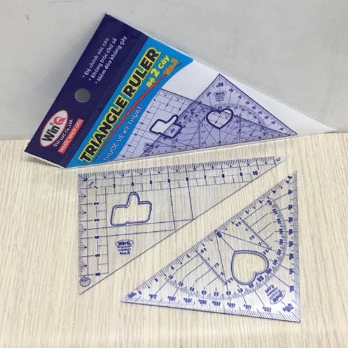 Thước eke WinQ NO5 (Hộp/50 cặp)