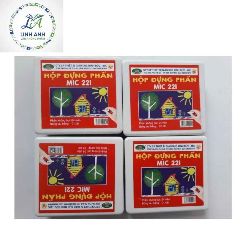 Hộp đựng phấn 4 viên - phấn MIC (T/120)