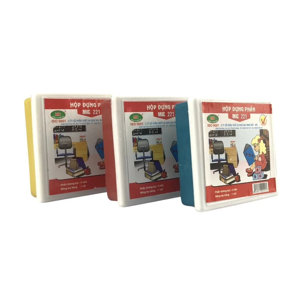 Hộp đựng phấn 4 viên - phấn MIC (T/120)