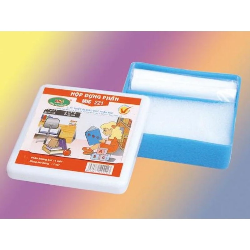 Hộp đựng phấn 4 viên - phấn MIC (T/120)