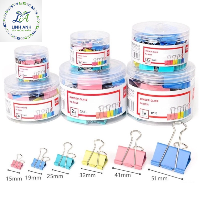 Kẹp sắt màu Deli