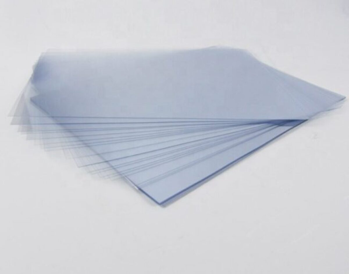 Màng nhựa mỏng PVC: A4+A3 thường - Bìa kiếng A4 (1.2) CÓ HẠT - 100T