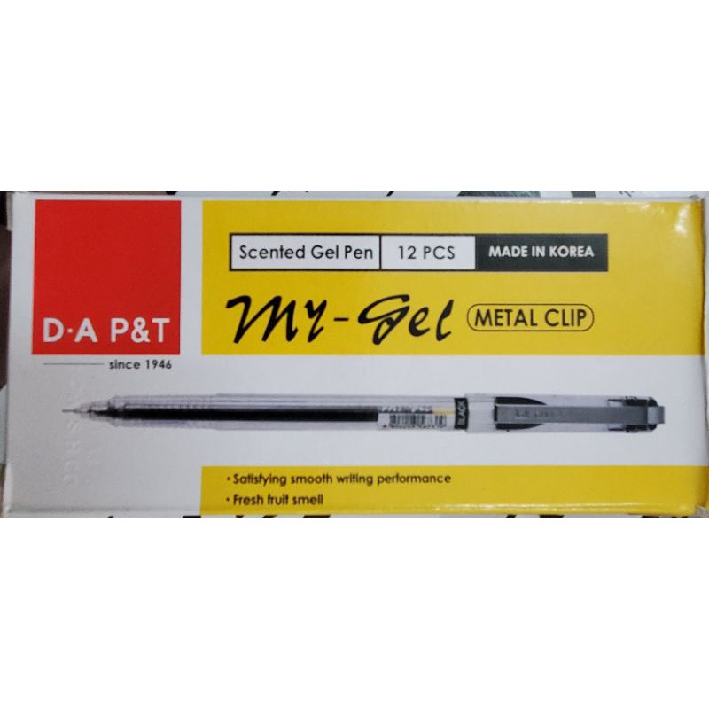 Bút gel Mygel Aroma 0.5mm – Hộp 12 cây, mực thơm, viết mượt, không lem, học sinh văn phòng