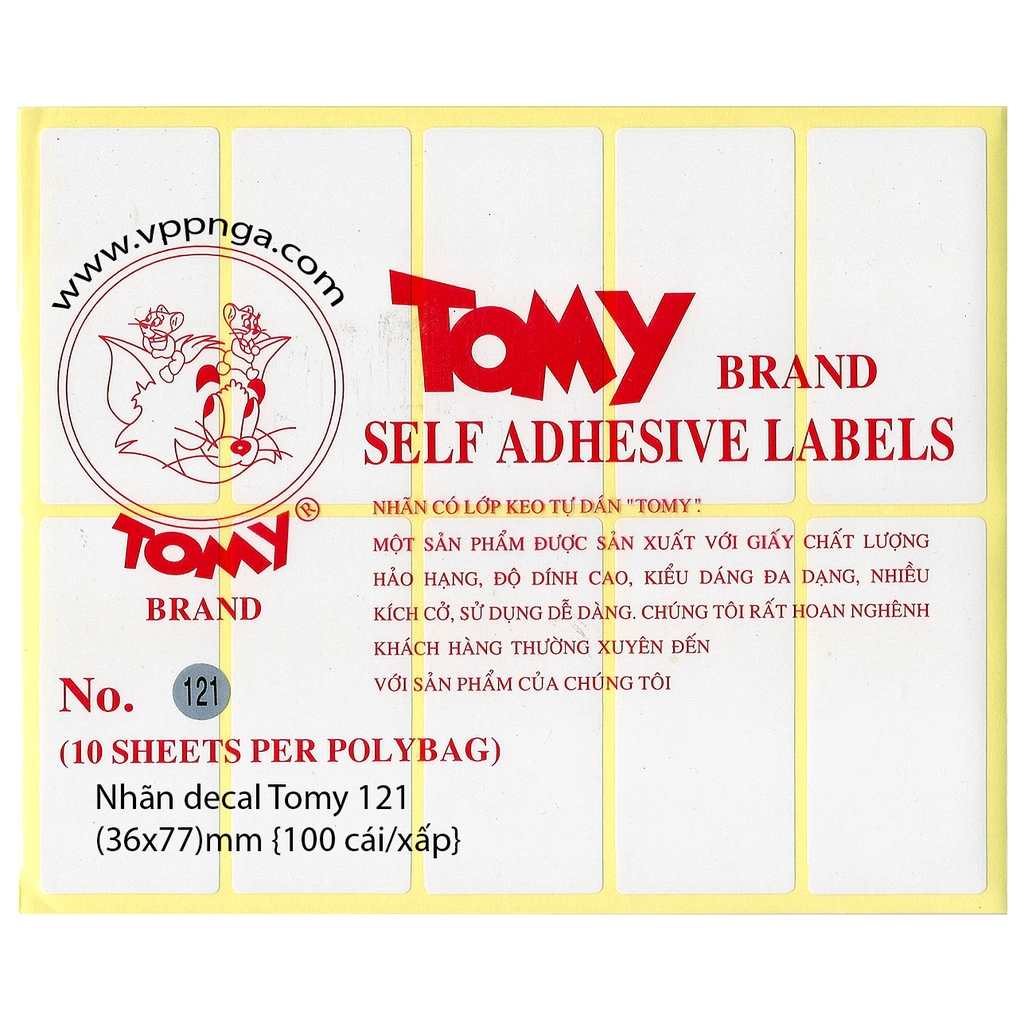 Nhãn Tomy (99-124) đồng giá