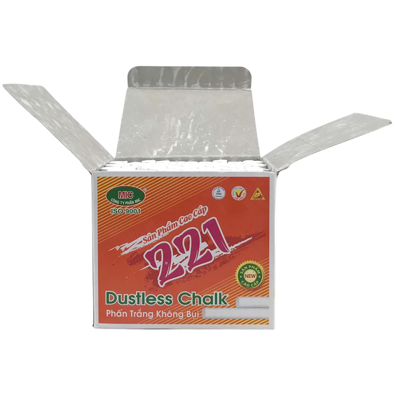 Phấn trắng KB 100V-221 - Phấn Mic Ko bụi (H/100V - T/12H)