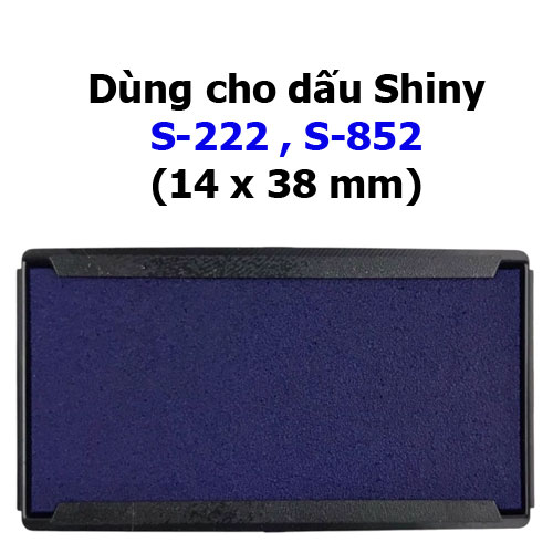 Tăm pong mực dấu S852-7 hiệu Shiny - Xanh