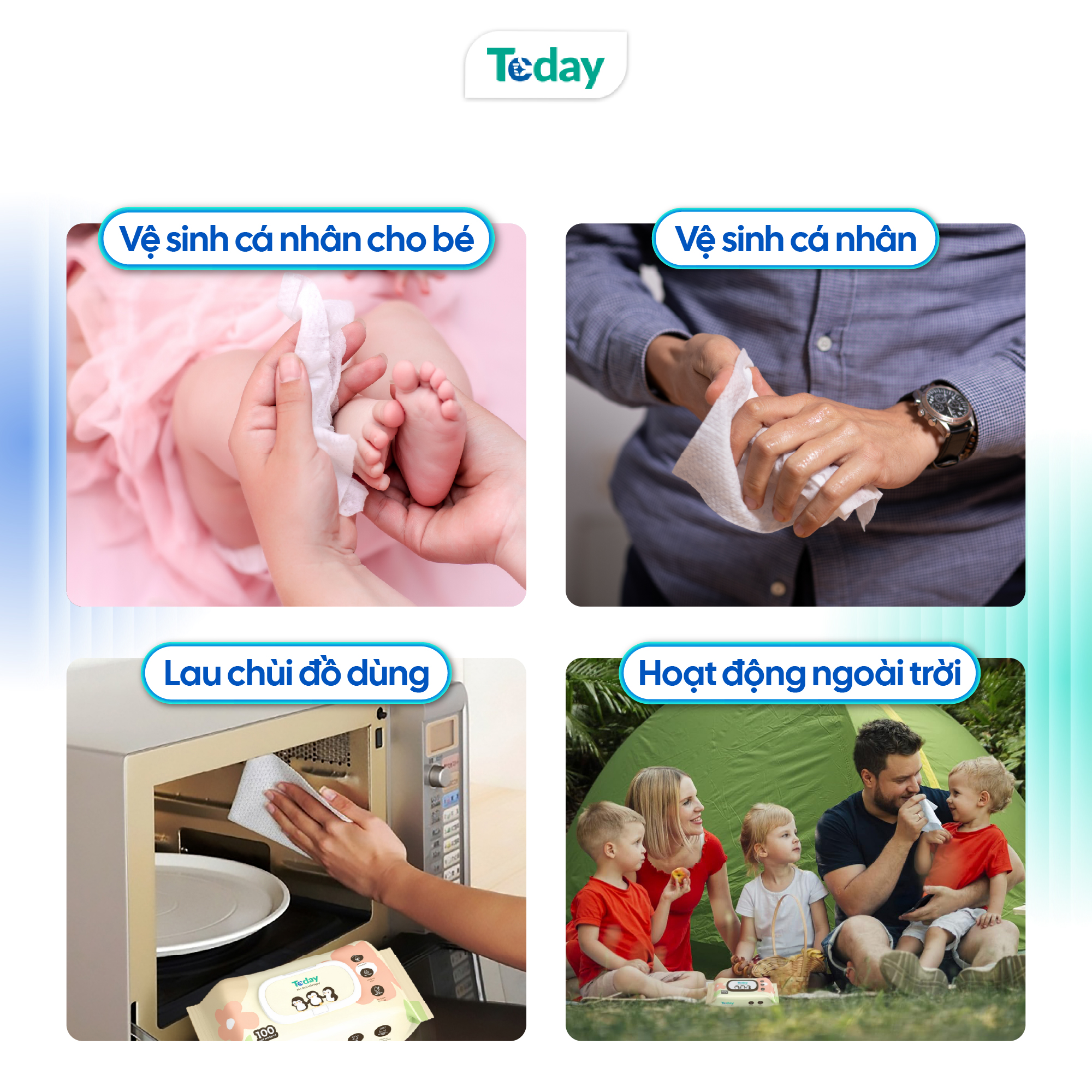 [Gói 100 Tờ] Khăn Ướt TODAY Cao Cấp