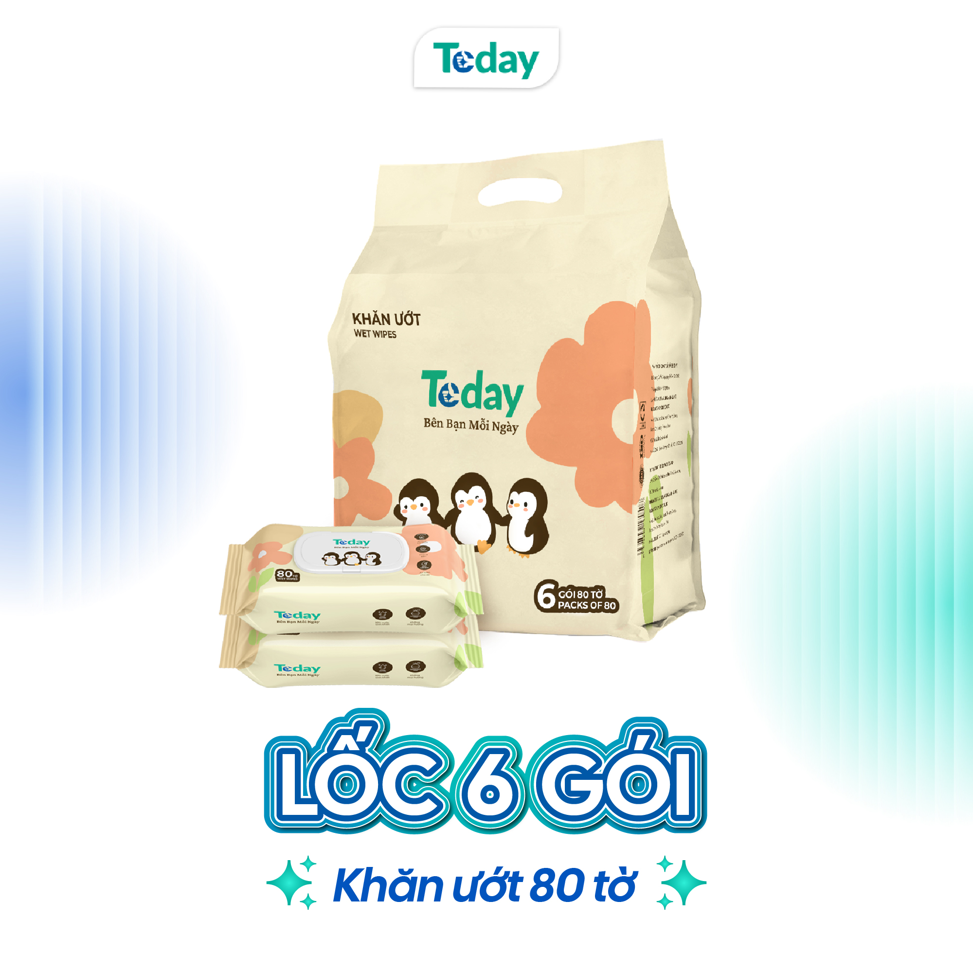 [Gói 80 Tờ] Khăn Ướt TODAY Cao Cấp