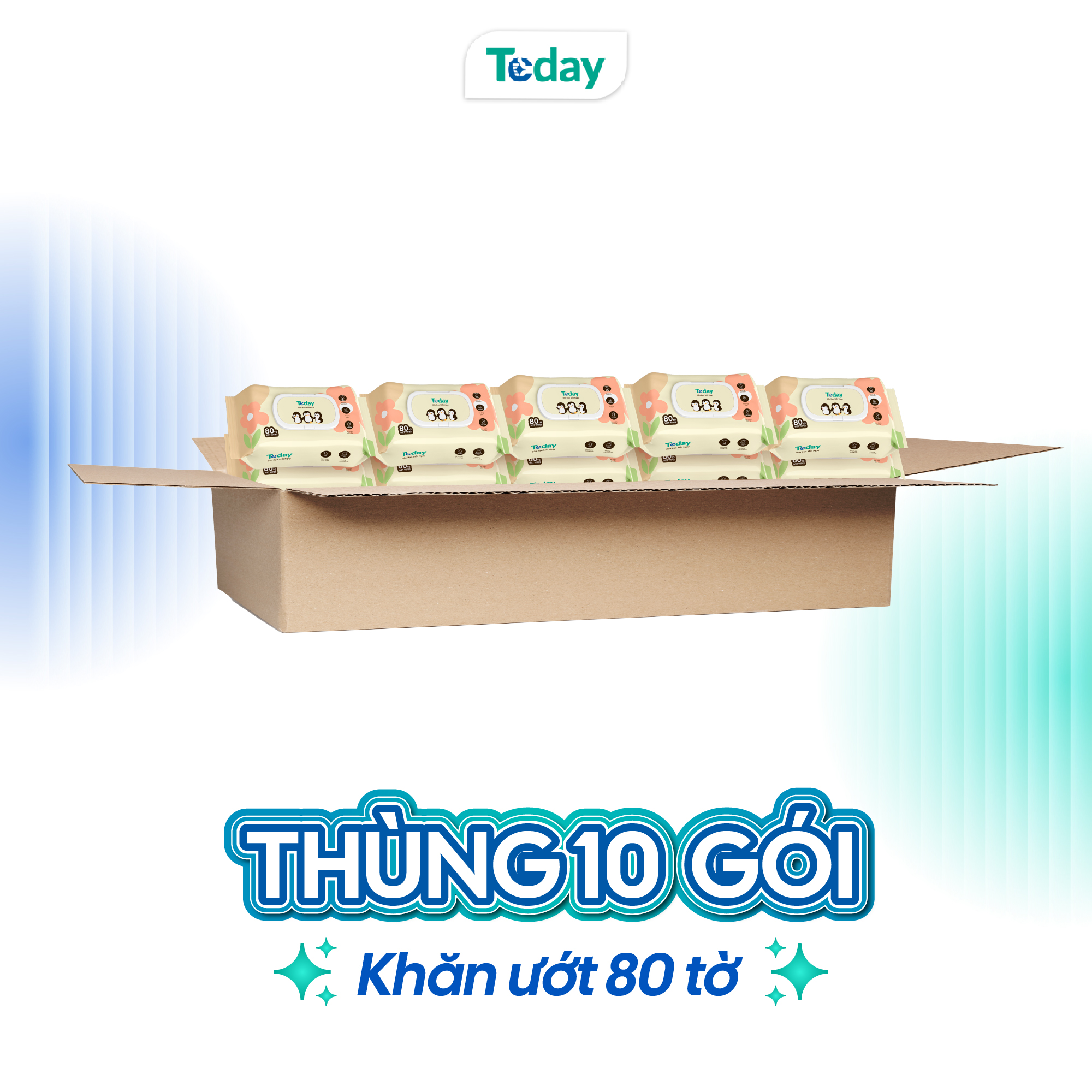 [Gói 80 Tờ] Khăn Ướt TODAY Cao Cấp