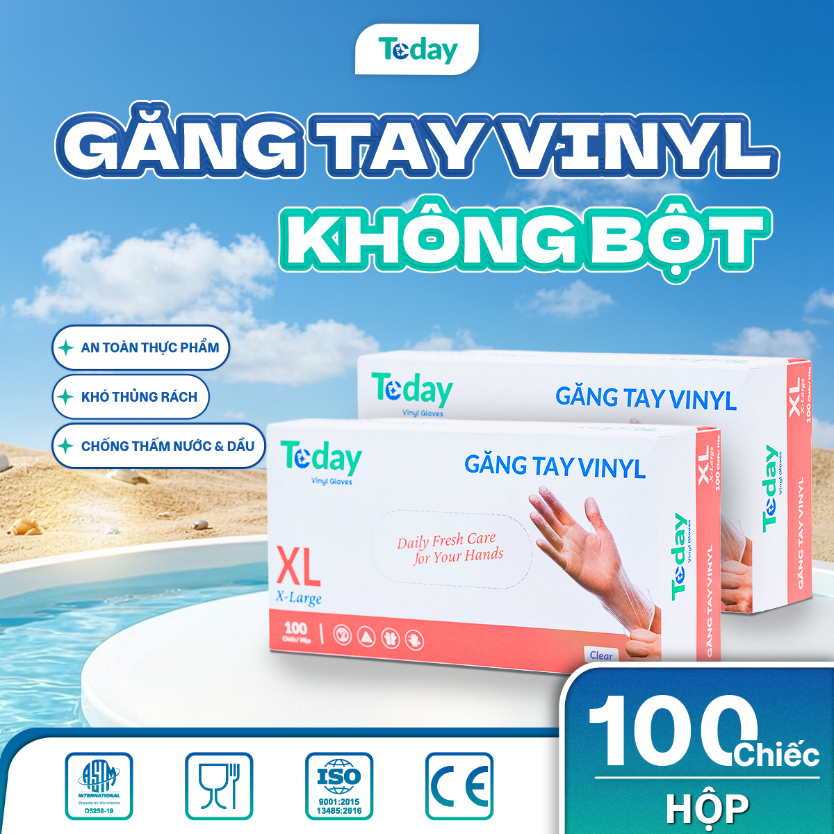 Găng Tay  Thực Phẩm TODAY Vinyl