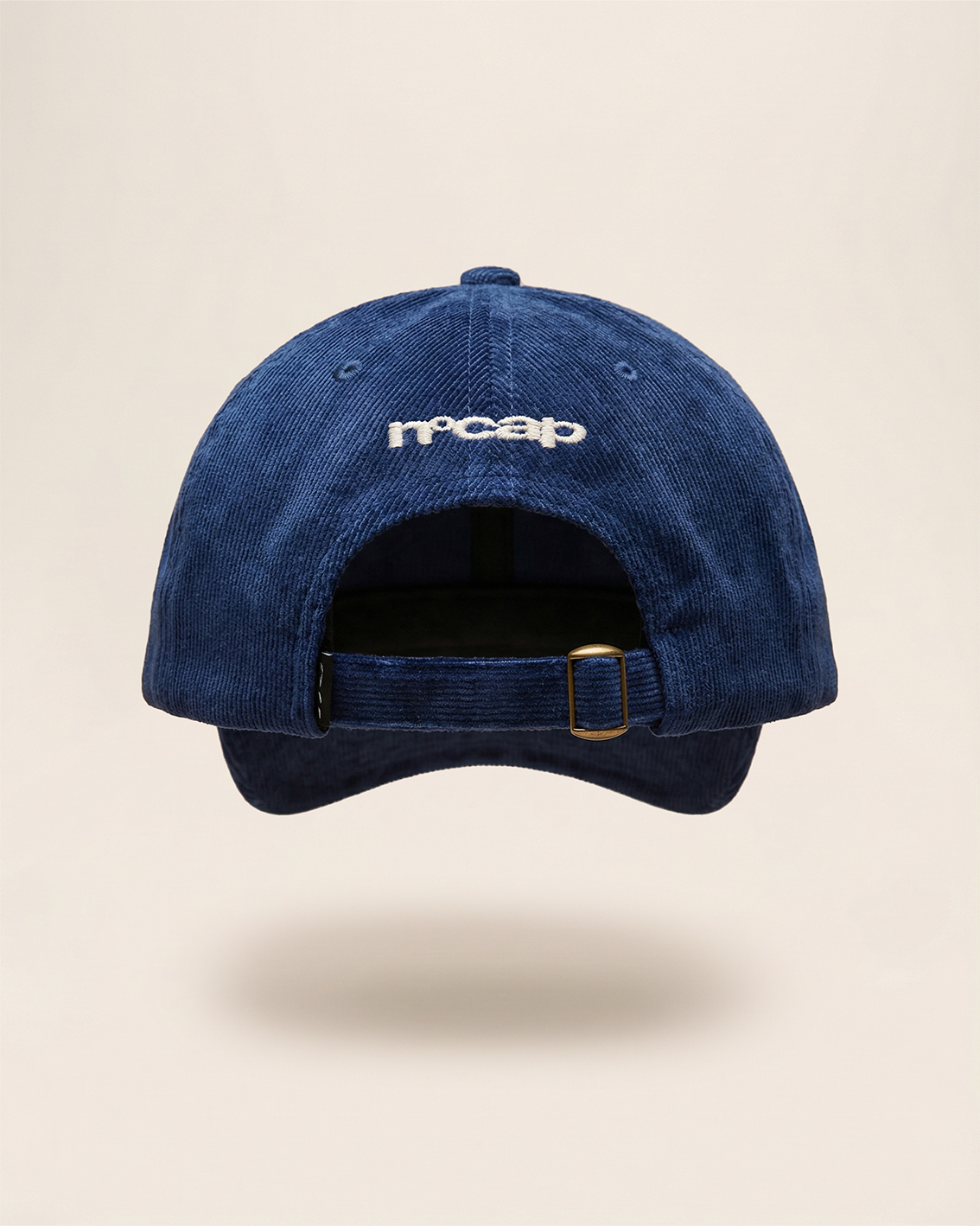 BLUE CORDUROY PANEL BASEBALL CAP