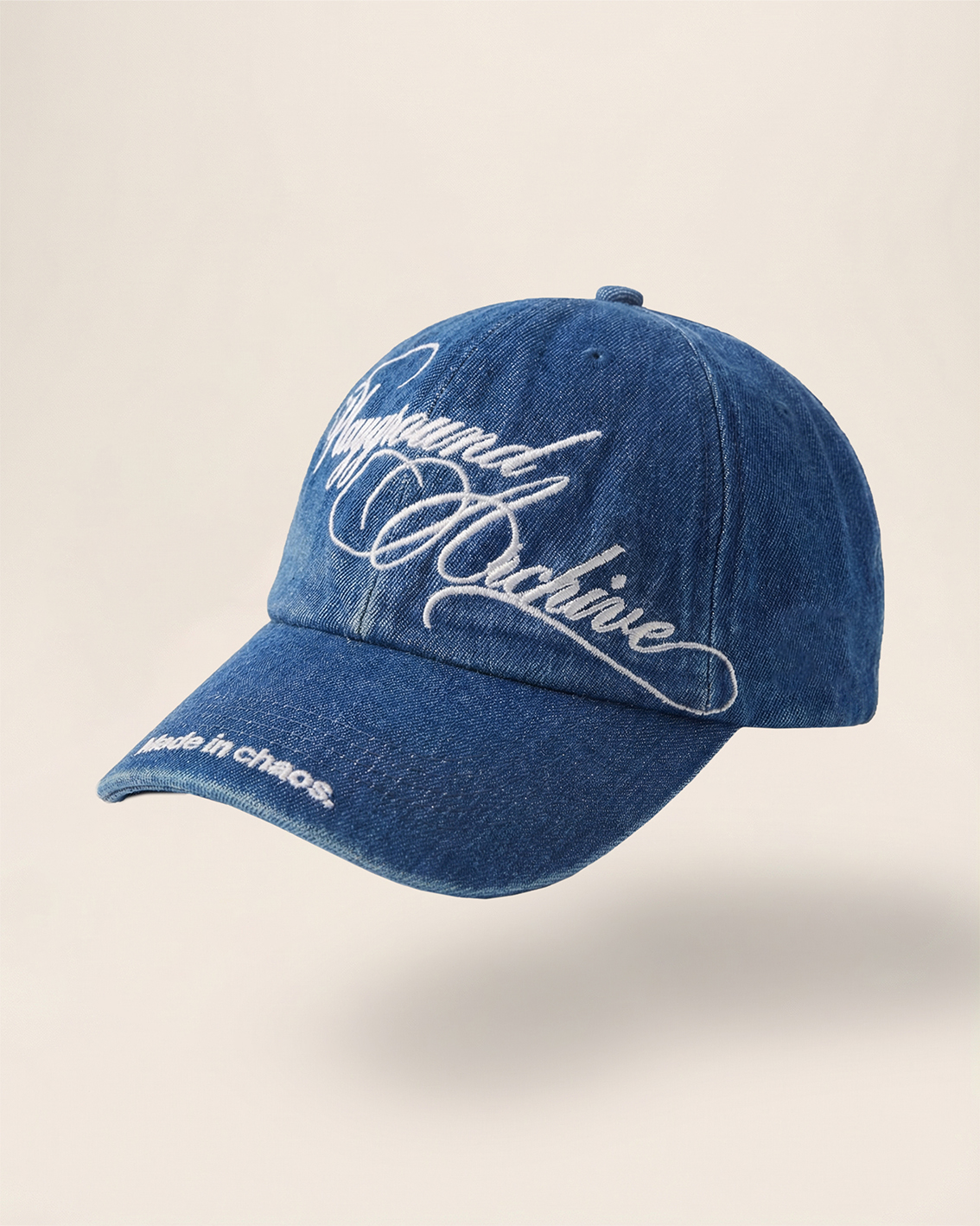 BLUE WASHED DENIM BASEBALL CAP