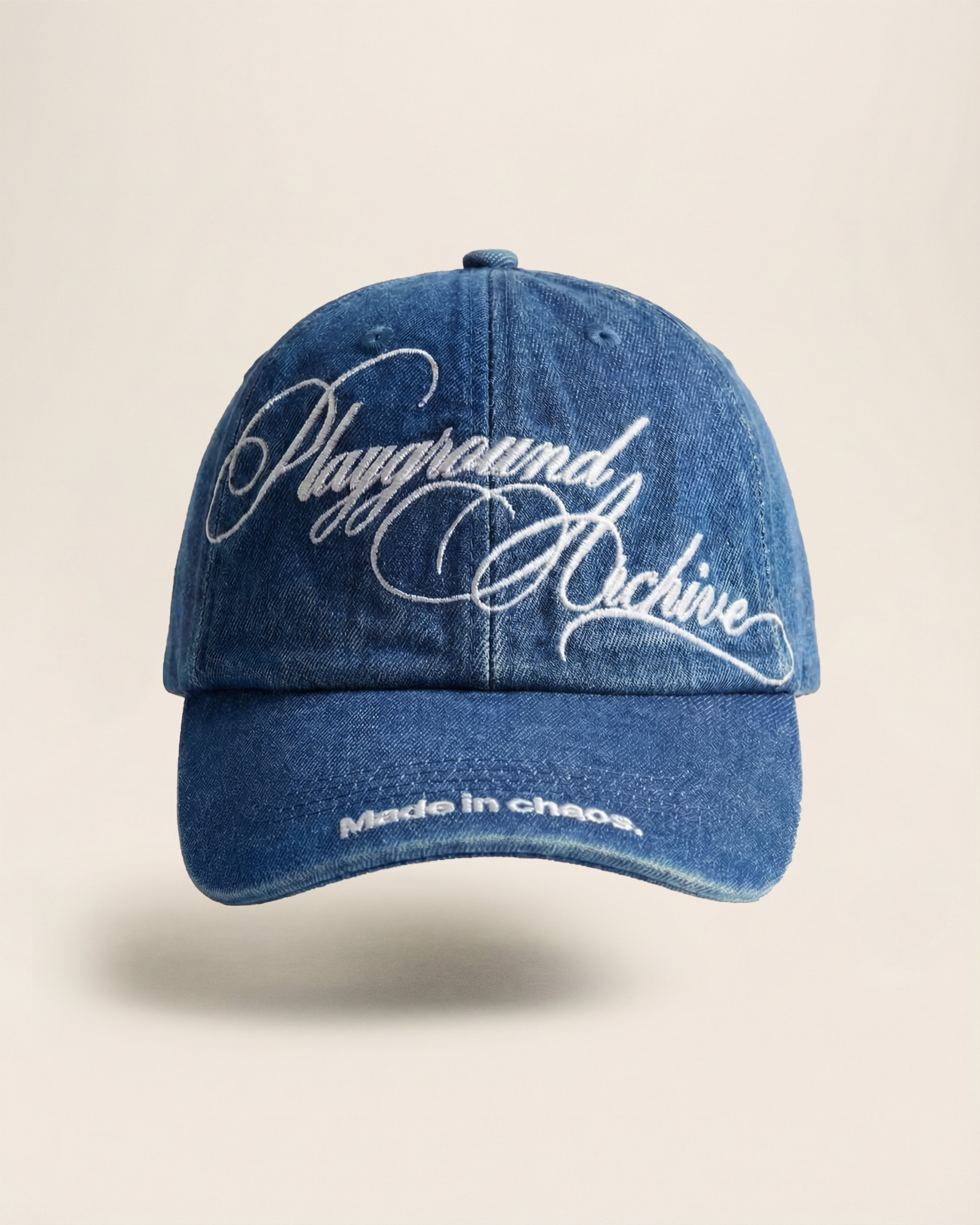 BLUE WASHED DENIM BASEBALL CAP