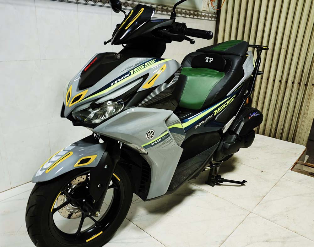 Yên Xe Tựa Lưng Cho Yamaha NVX –  Màu Xanh Rêu _ NVX-TL03-GREEN