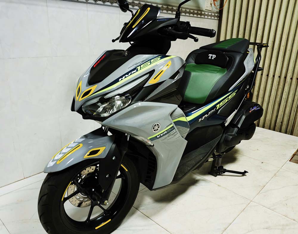 Yên Xe Tựa Lưng Cho Yamaha NVX –  Màu Xanh Rêu _ NVX-TL03-GREEN