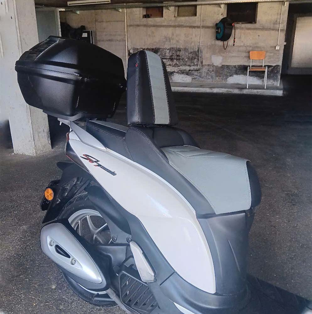 Yên Xe Tựa Tháo Rời Cho Honda SH Mode _ SHM-TL03-GREY