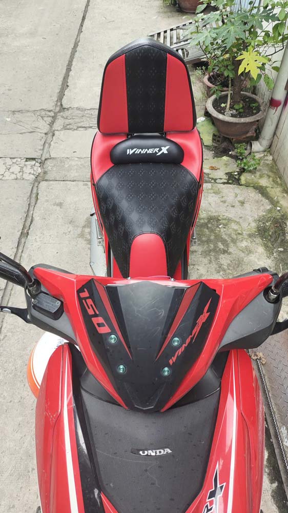 Yên Xe Tựa Bật Honda Winner X – Phiên Bản Màu Đỏ-Đen _ WINNER-TL03-RED