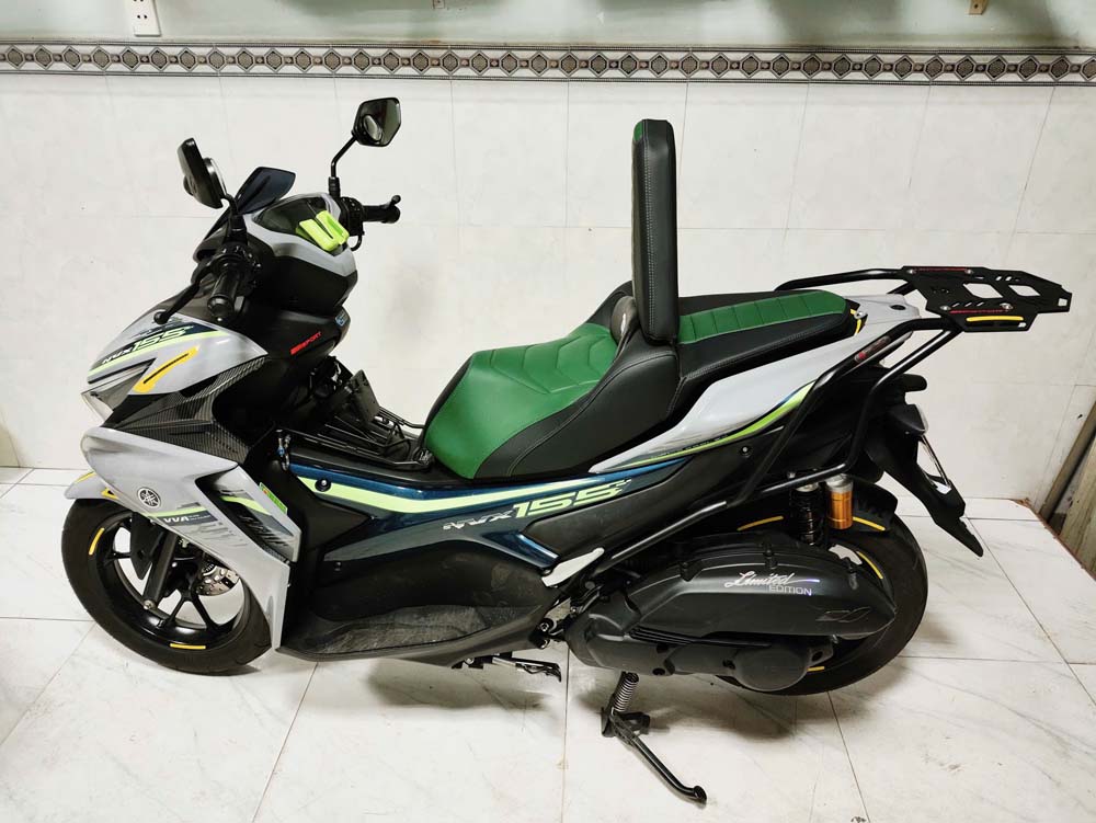 Yên Xe Tựa Lưng Cho Yamaha NVX –  Màu Xanh Rêu _ NVX-TL03-GREEN
