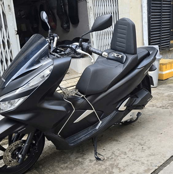 Yên Xe Tựa Lưng Cho Honda PCX ĐEN _ PCX-TL03-BLACK