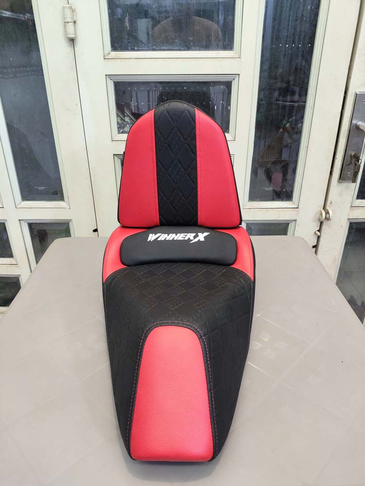 Yên Xe Tựa Bật Honda Winner X – Phiên Bản Màu Đỏ-Đen _ WINNER-TL03-RED