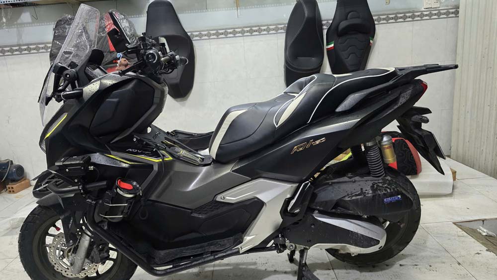 Yên xe ADV150/160/350 phong cách thể thao_ADV-G03-GREY