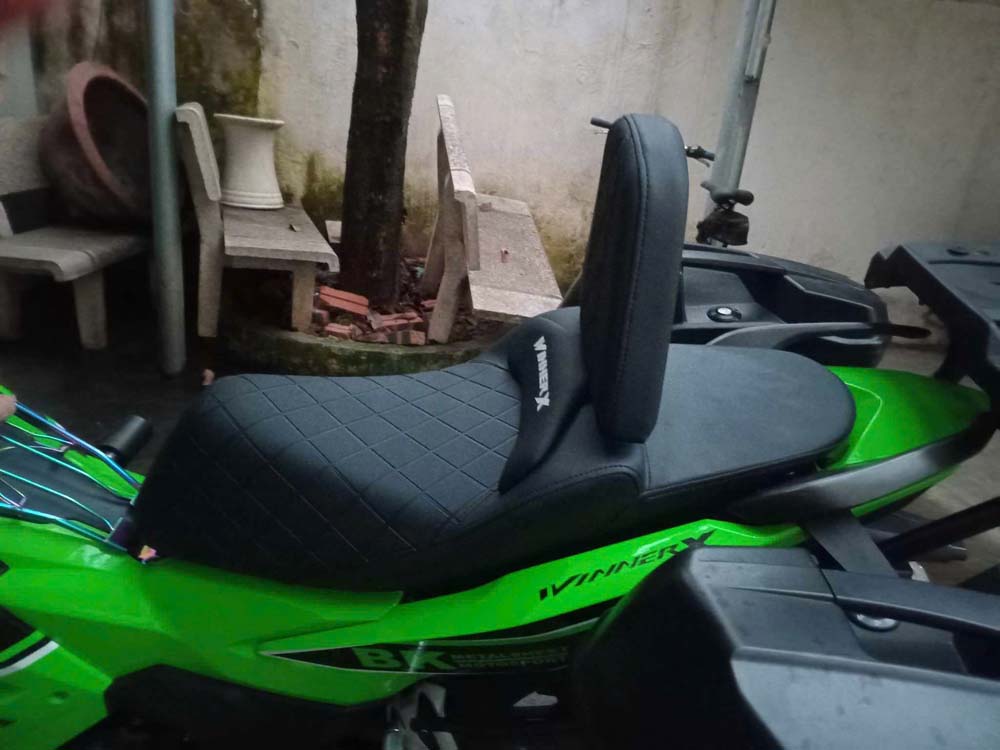 Yên Xe Tựa Bật Honda Winner X V1 - Màu Đen _WINNER-TL03-BLACK