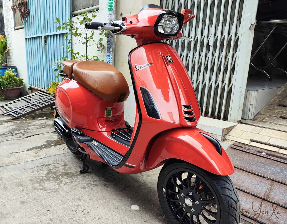 Yên Đôi Vespa Cao Cấp - Màu nâu vintage_ VESPA-V15-BROWN