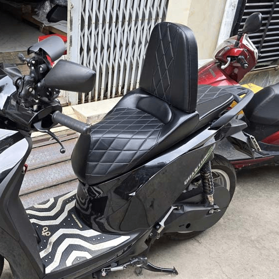 Yên Xe Tựa Lưng Cho DatBike Quantum Đen _ QUANTUM-TL03-BLACK