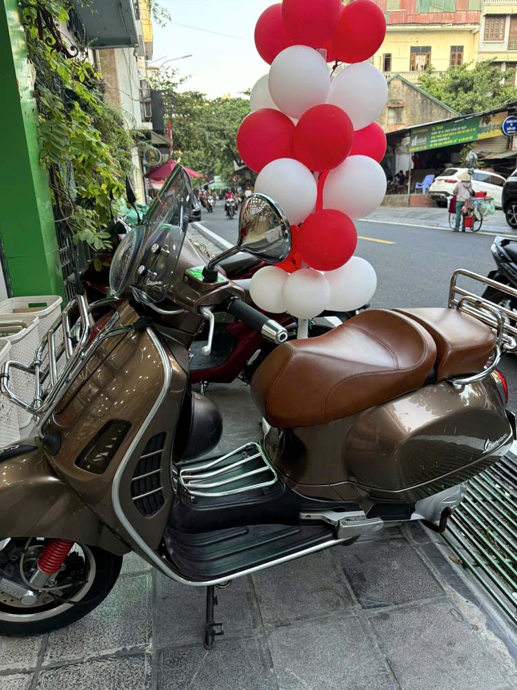 Yên Đôi Vespa Cao Cấp – Da Bò Thật _ VESPA-VB01-BROWN